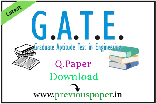 GATE Previous Year Question Paper - Free Download PDF