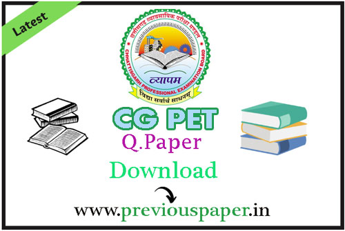 CG PET Question Paper