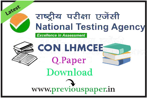 CON LHMCEE Previous Question Papers