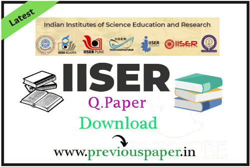 IISER Aptitude Test 2023 2022 2021 2020 Previous Papers PDF 