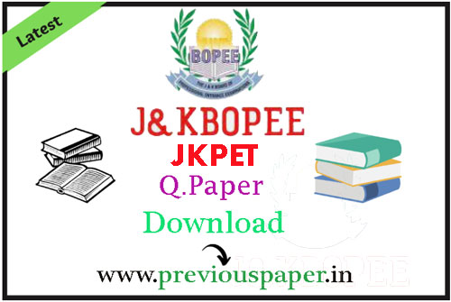 JKPET Old Question Papers 