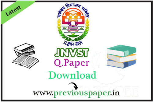JNVST Question Paper