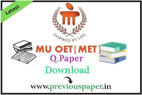 MU OET(MET) Sample Papers