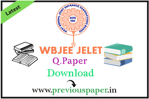 WBJEE JELET Previous Year Question Paper