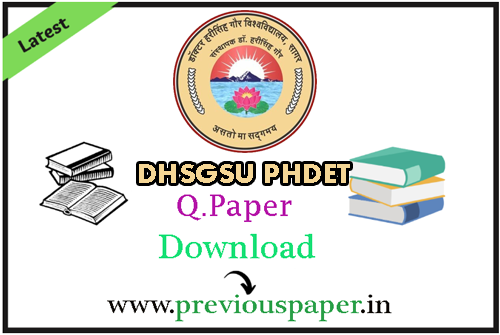 DHSGSU PHDET Sample Papers
