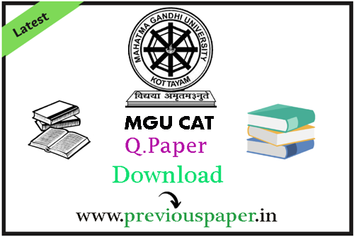 MGU CAT Sample Papers