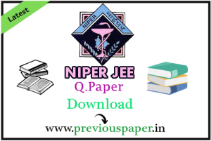 niper phd question paper