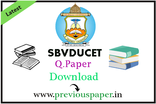 SBVDUCET Sample Papers
